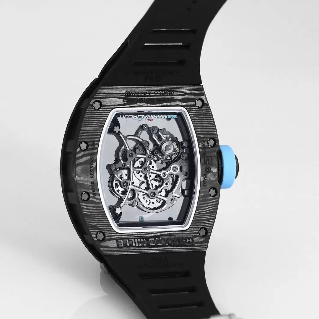 RICHARD MILLE RM055 Redesigned original 1:1 edizione migliore BBR Fabbrica 2024 Blu lunetta