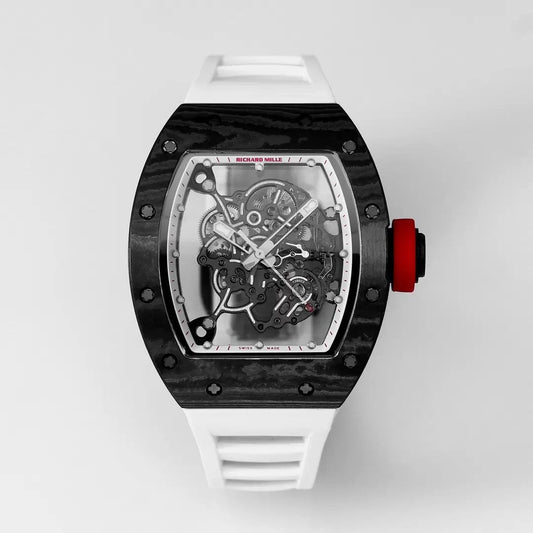 RICHARD MILLE RM055 Redesigned original 1:1 edizione migliore BBR Fabbrica 2024 Bianco cinturino