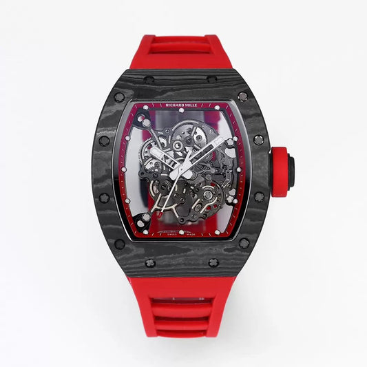 RICHARD MILLE RM055 Redesigned original 1:1 edizione migliore BBR Fabbrica 2024 Red cinturino