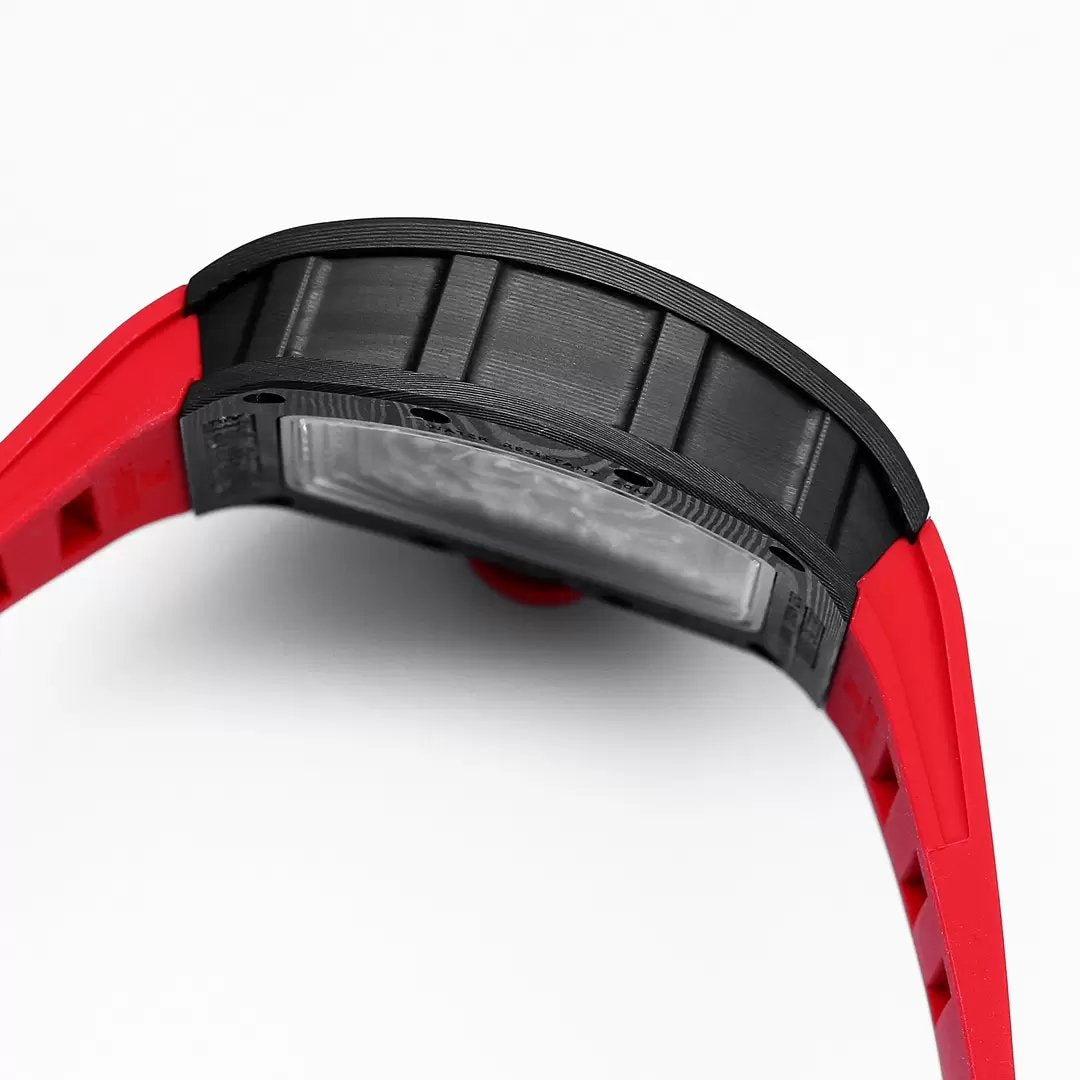 RICHARD MILLE RM055 Original redesenhado 1:1 edizione migliore BBR Fabbrica 2024 Cinturino vermelho 
