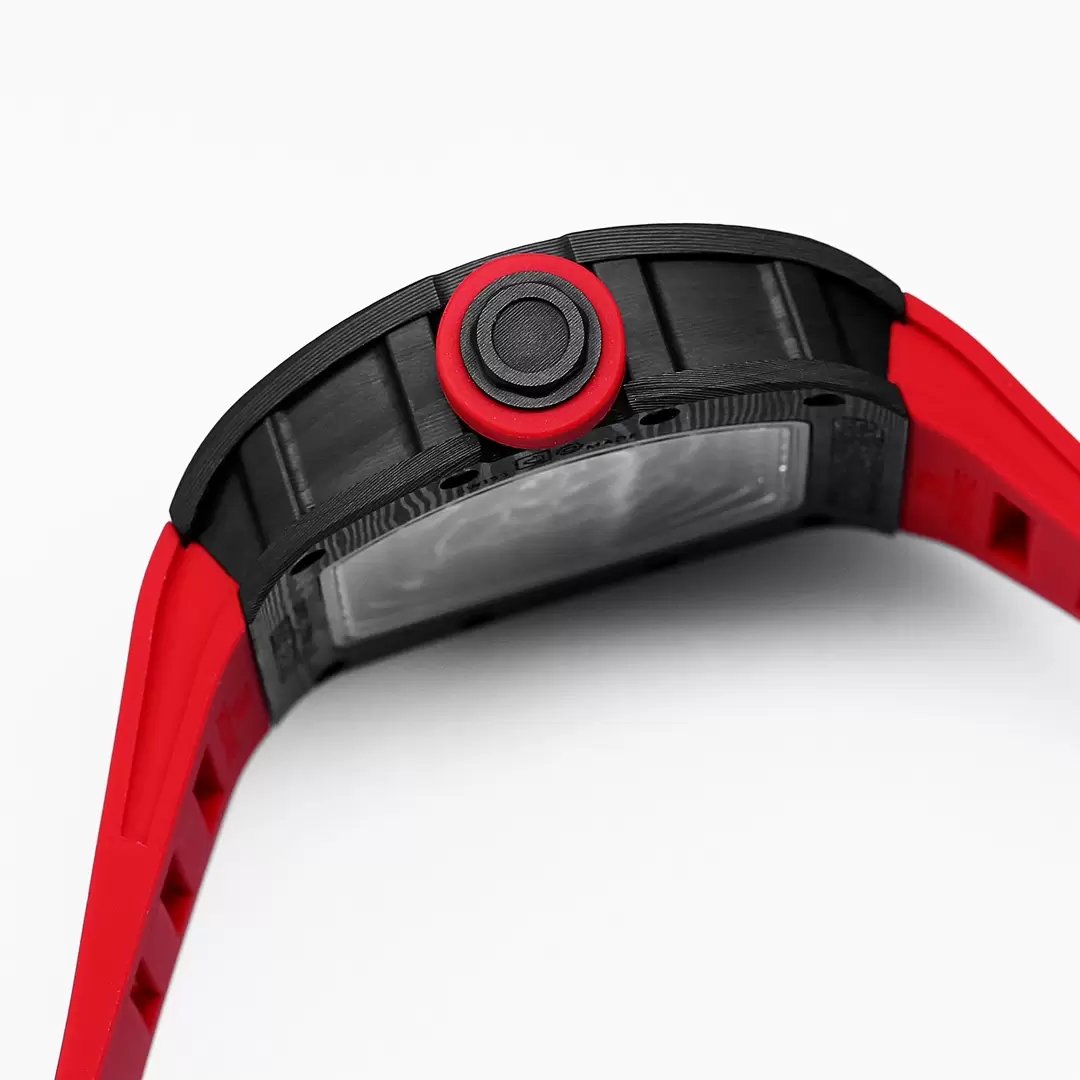 RICHARD MILLE RM055 Original redesenhado 1:1 edizione migliore BBR Fabbrica 2024 Cinturino vermelho 