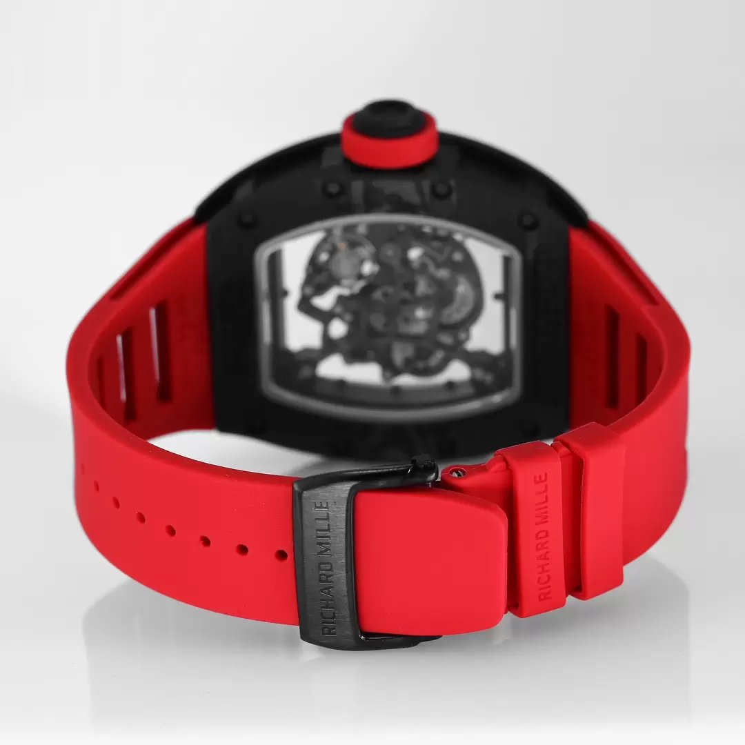 RICHARD MILLE RM055 Original redesenhado 1:1 edizione migliore BBR Fabbrica 2024 Cinturino vermelho 