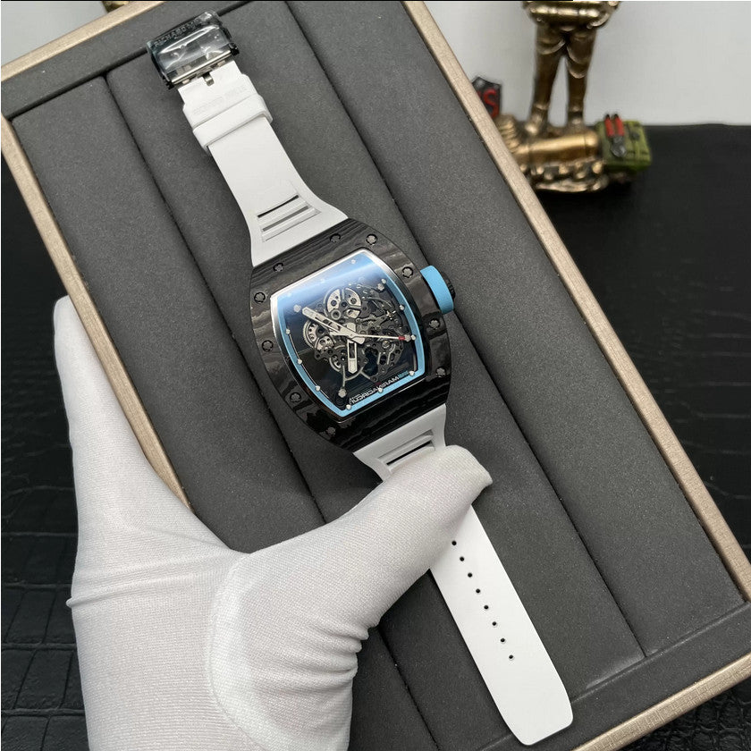 RICHARD MILLE RM055 Redesigned original 1:1 edizione migliore BBR Fabbrica 2024 Blu Bianco cinturino