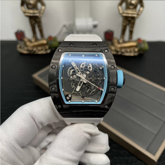 RICHARD MILLE RM055 Redesigned original 1:1 edizione migliore BBR Fabbrica 2024 Blu Bianco cinturino