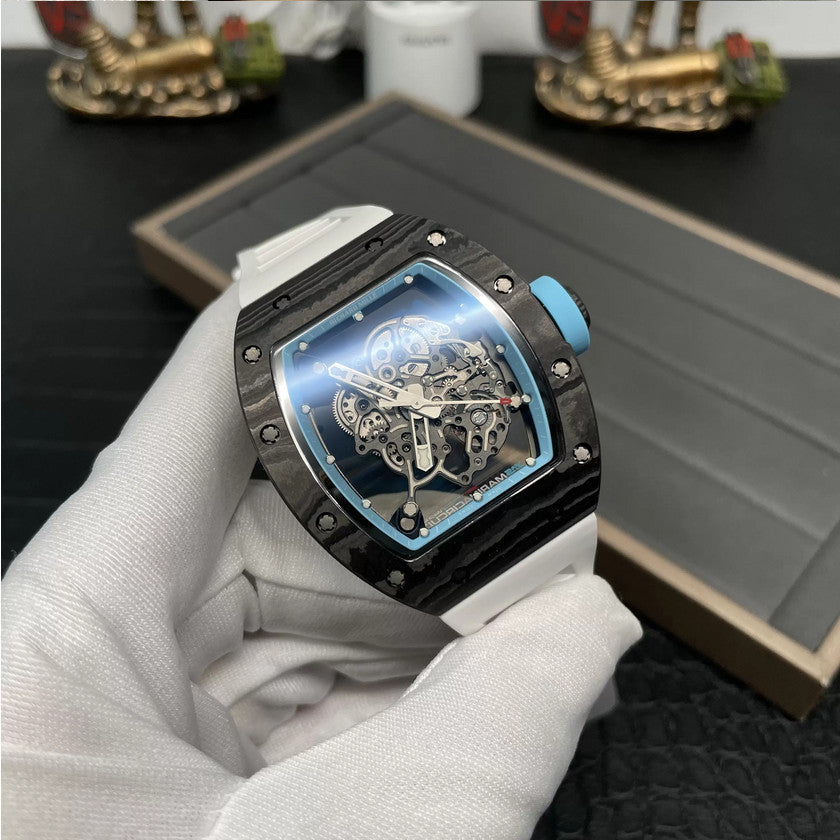 RICHARD MILLE RM055 Redesigned original 1:1 edizione migliore BBR Fabbrica 2024 Blu Bianco cinturino