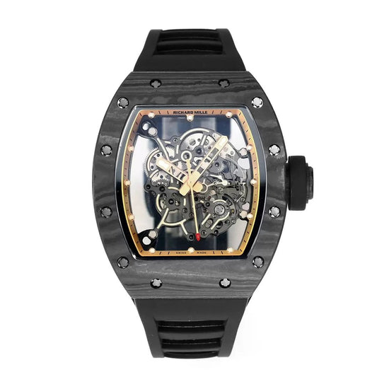RICHARD MILLE RM055 Redesigned original 1:1 edizione migliore BBR Fabbrica 2024 Oro Nero cinturino
