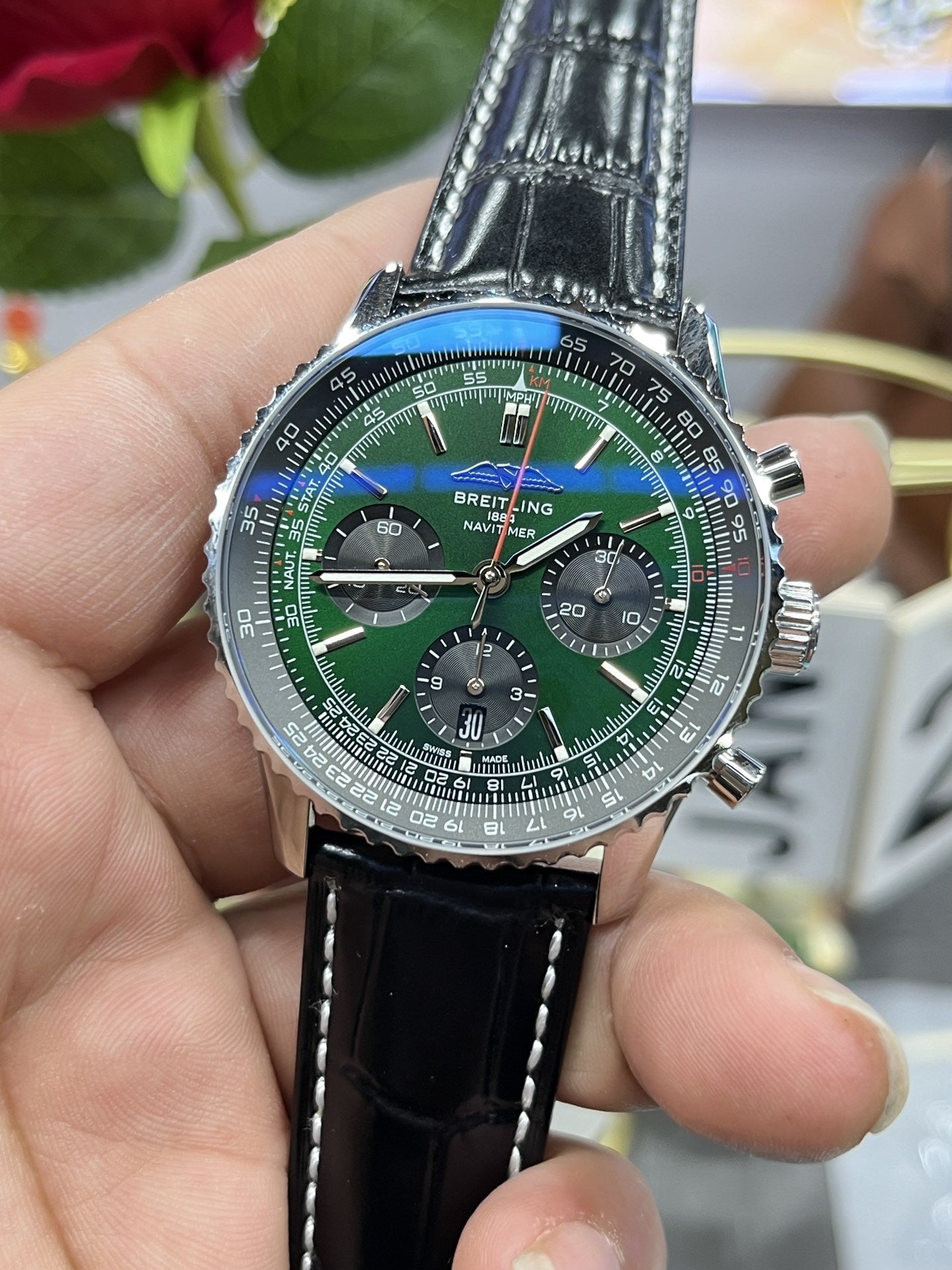 Breitling Navitimer B01 cronografo AB0137241L1P1 43mm 1:1 edizione migliore BLS Fabbrica