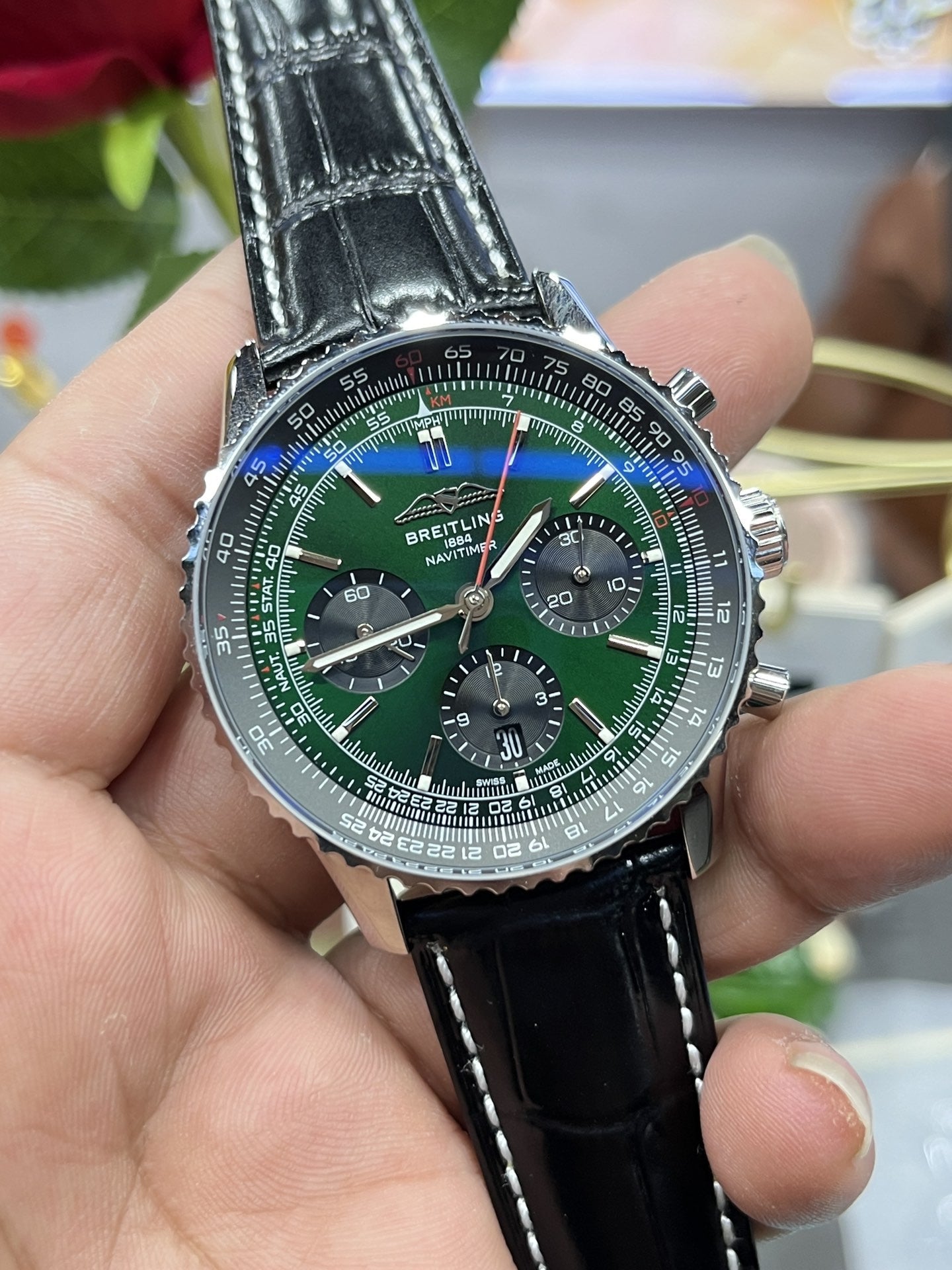 Breitling Navitimer B01 cronografo AB0137241L1P1 43mm 1:1 edizione migliore BLS Fabbrica