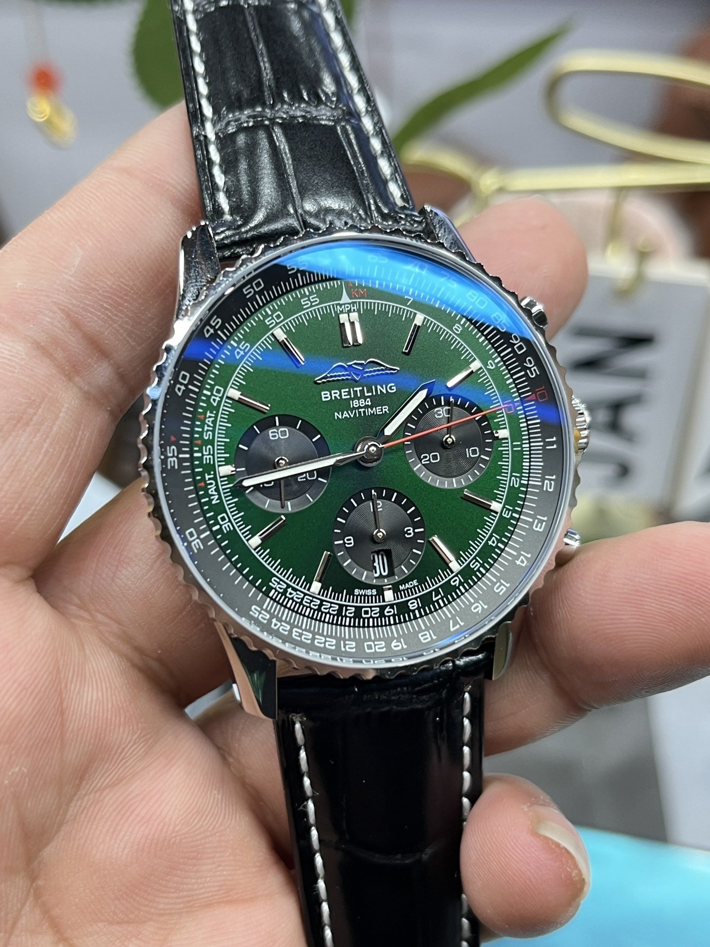 Breitling Navitimer B01 cronografo AB0137241L1P1 43mm 1:1 edizione migliore BLS Fabbrica
