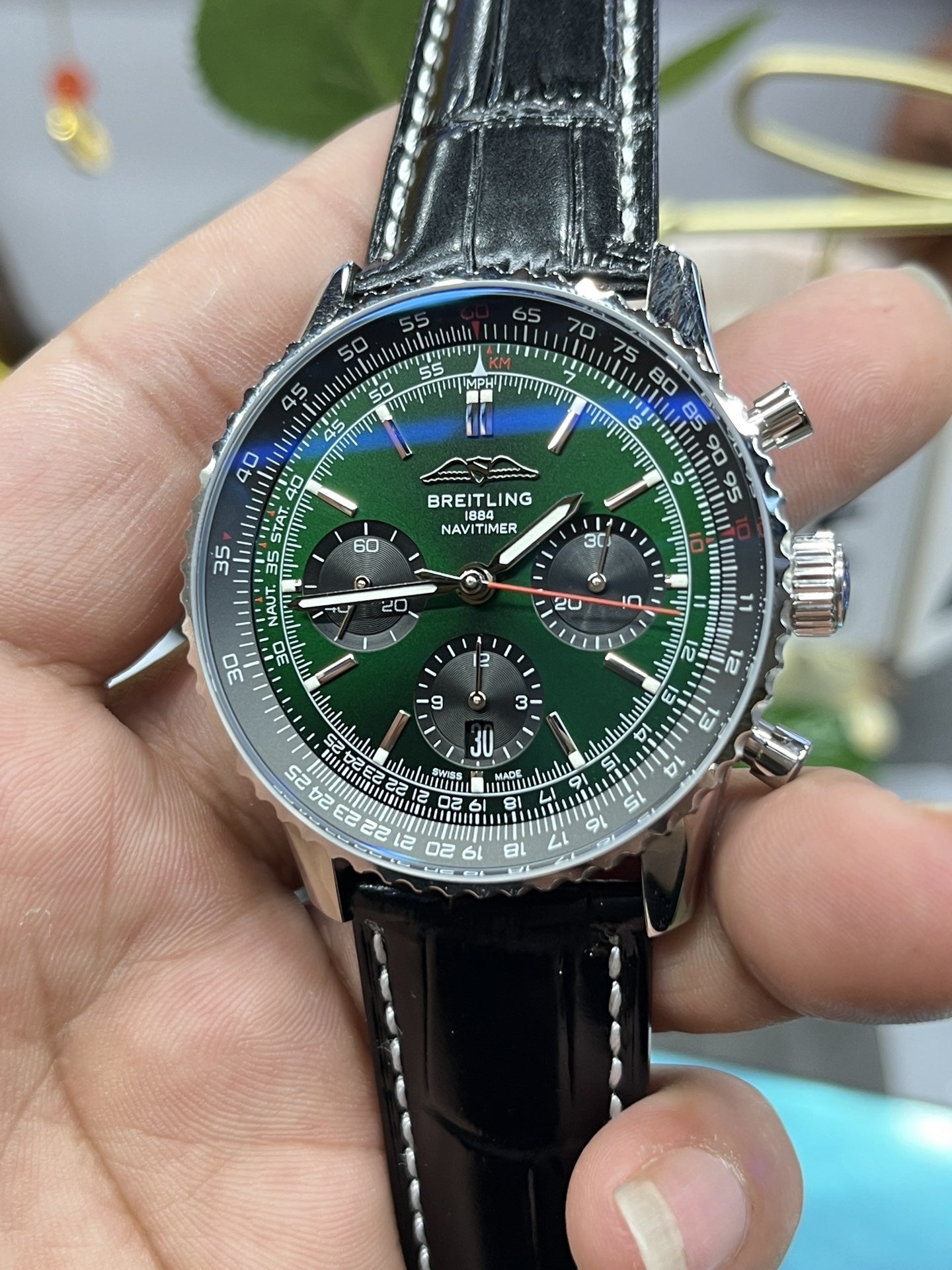 Breitling Navitimer B01 cronografo AB0137241L1P1 43mm 1:1 edizione migliore BLS Fabbrica