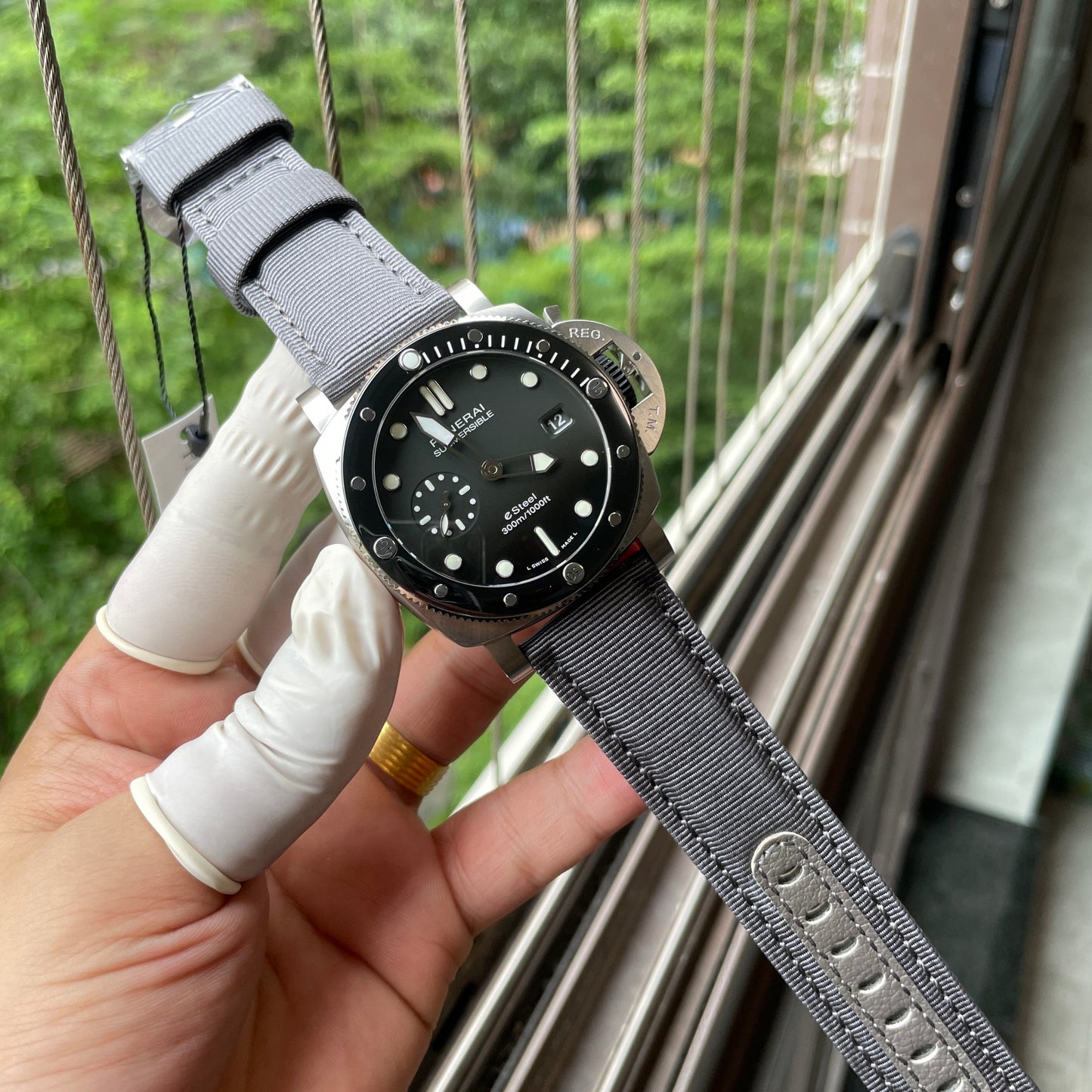 SBF Panerai Submersible PAM01288 1:1 edição melhor VS Fabbrica Quadrante cinza