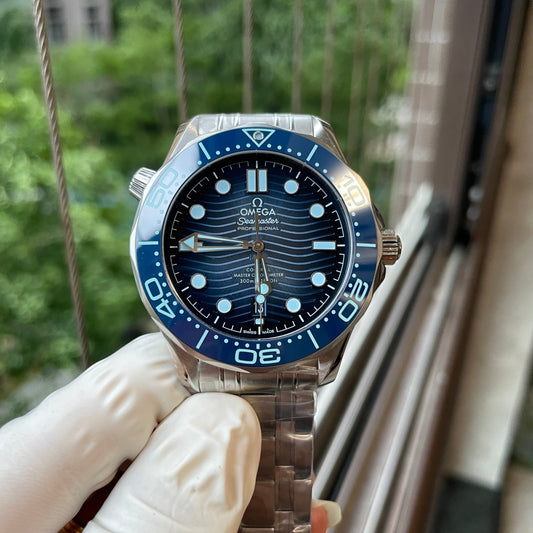 Omega Seamaster Diver 300M 210.30.42.20.03.003 Summer Blu 1:1 edizione migliore VS Fabbrica quadrante blu