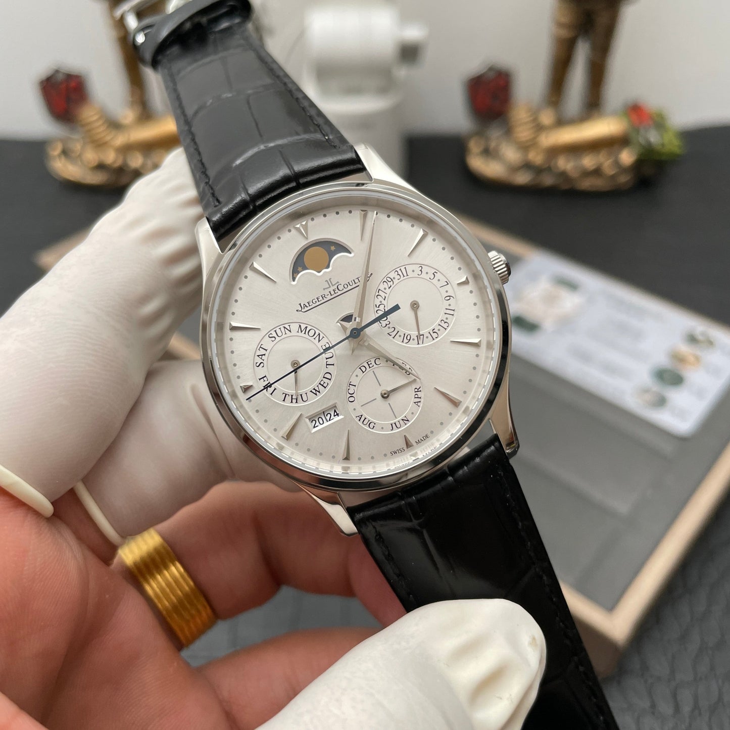 Jaeger LeCoultre Master Ultra Thin 130842J 1:1 Best Edition V9 Fabbrica Esfera blanca Suizo ETA868