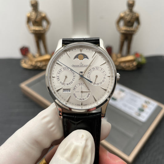 Jaeger LeCoultre Master Ultra Thin 130842J 1:1 Best Edition V9 Fabbrica White Dial Swiss ETA868