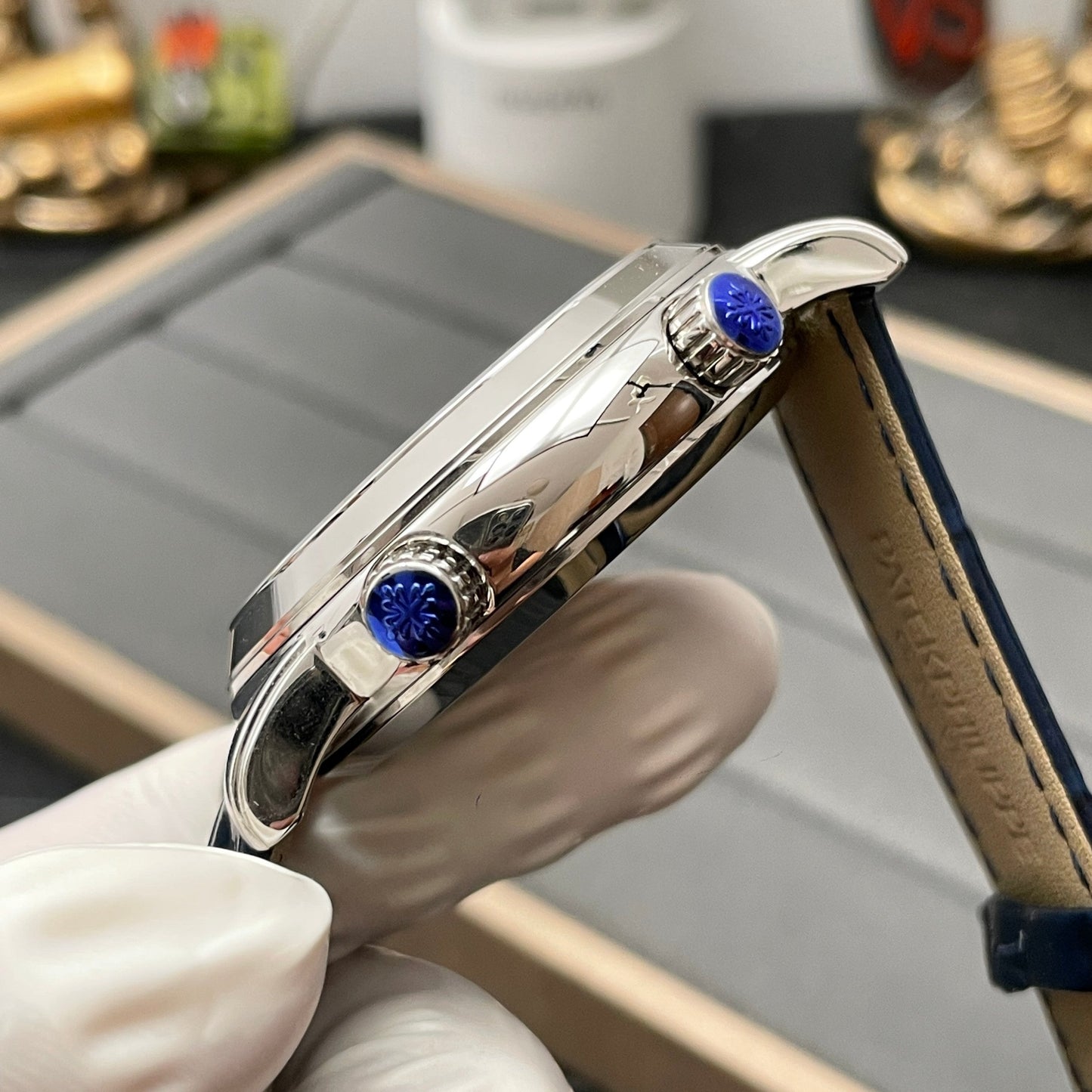 Patek Philippe Grand Complications 6102P-001 1:1 edizione migliore AI Fabbrica Sky Moon quadrante blu