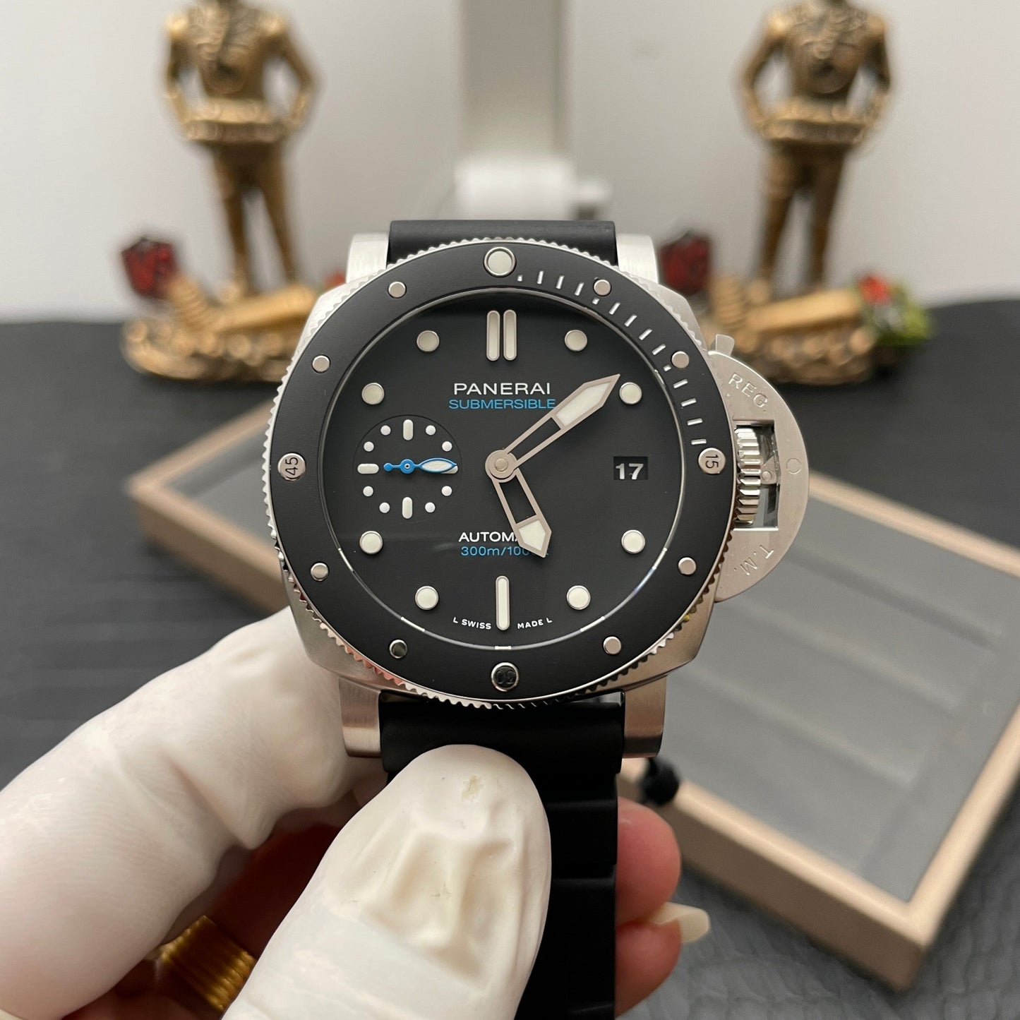 Panerai Sumergible PAM00683 1:1 edición migliore VS Fabbrica quadrante nero Swiss P9010