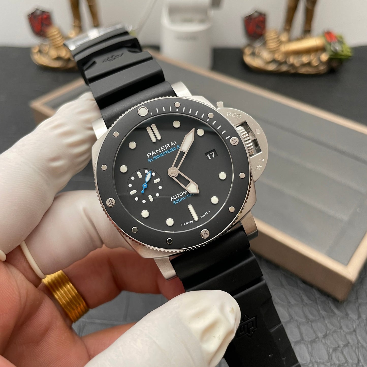 Panerai Sumergible PAM00683 1:1 edición migliore VS Fabbrica quadrante nero Swiss P9010