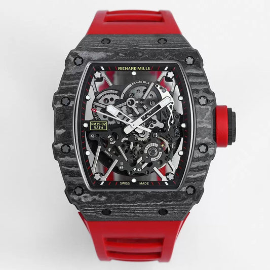 Richard Mille RM035-02 1:1 edizione migliore BBR Fabbrica NTPT Carbonio Cassa Red cinturino