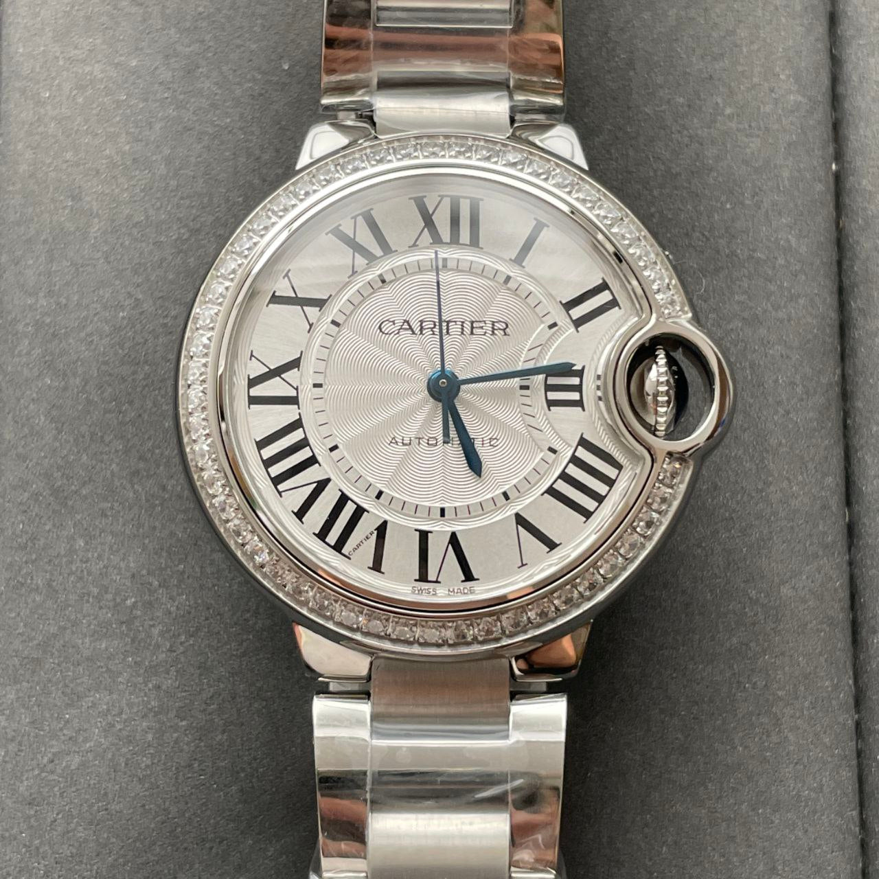 Ballon Bleu De Cartier W4BB0016 33MM 1:1 edizione migliore AF Fabbrica quadrante bianco