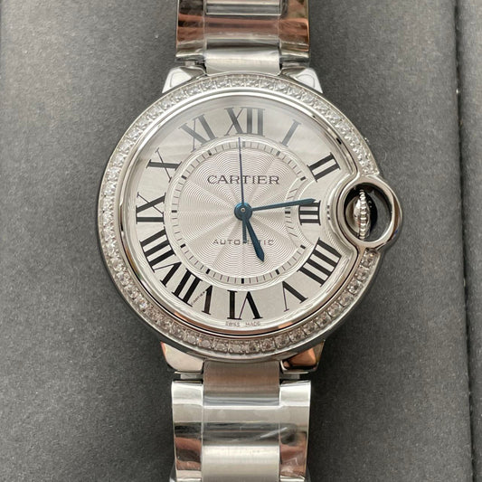 Ballon Bleu De Cartier W4BB0016 33MM 1:1 edizione migliore AF Fabbrica quadrante bianco