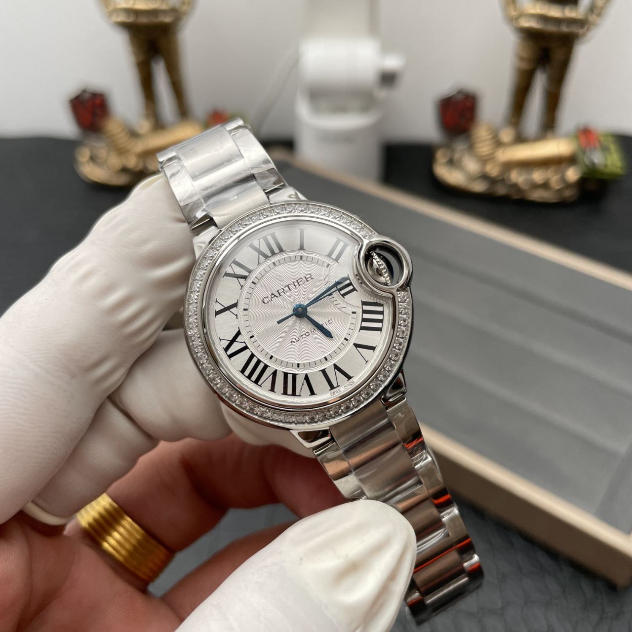 Ballon Bleu De Cartier W4BB0016 33MM 1:1 edizione migliore AF Fabbrica quadrante bianco