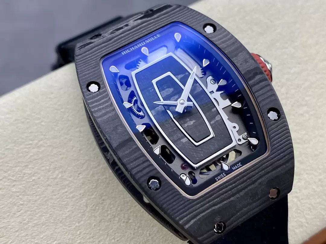 Richard Mille RM 07 RM007 Carbonio NTPT Cassa 1:1 edizione migliore G+ Fabbrica