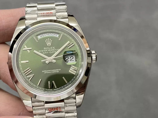 Rolex Day Date 40 - 228206-0027  QF Fabbrica 1:1 Best Edition Green Dial