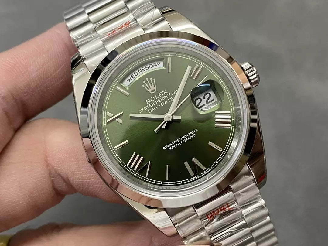 Rolex Day Date 40 - 228206-0027  QF Fabbrica 1:1 Best Edition Green Dial