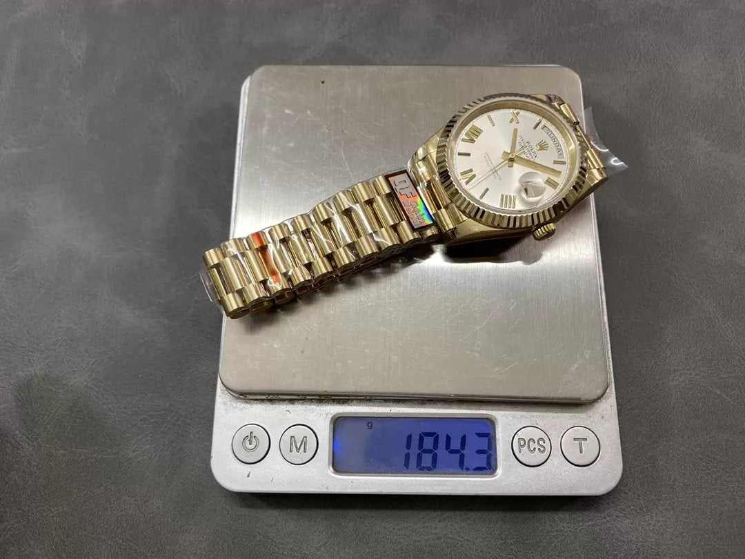 Rolex Day Date 40 m228238-0042  Silver Dial 1:1 Best Edition Counterweight Version 183 Gram QF Fabbrica
