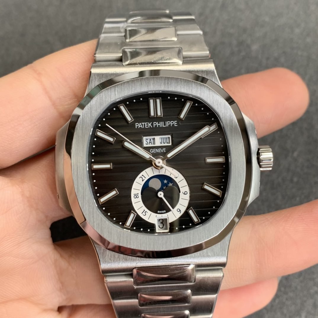 Patek Philippe Nautilus 5726 1:1 edizione migliore GR Fabbrica V3 Grigio quadrante acciaio inossidabile