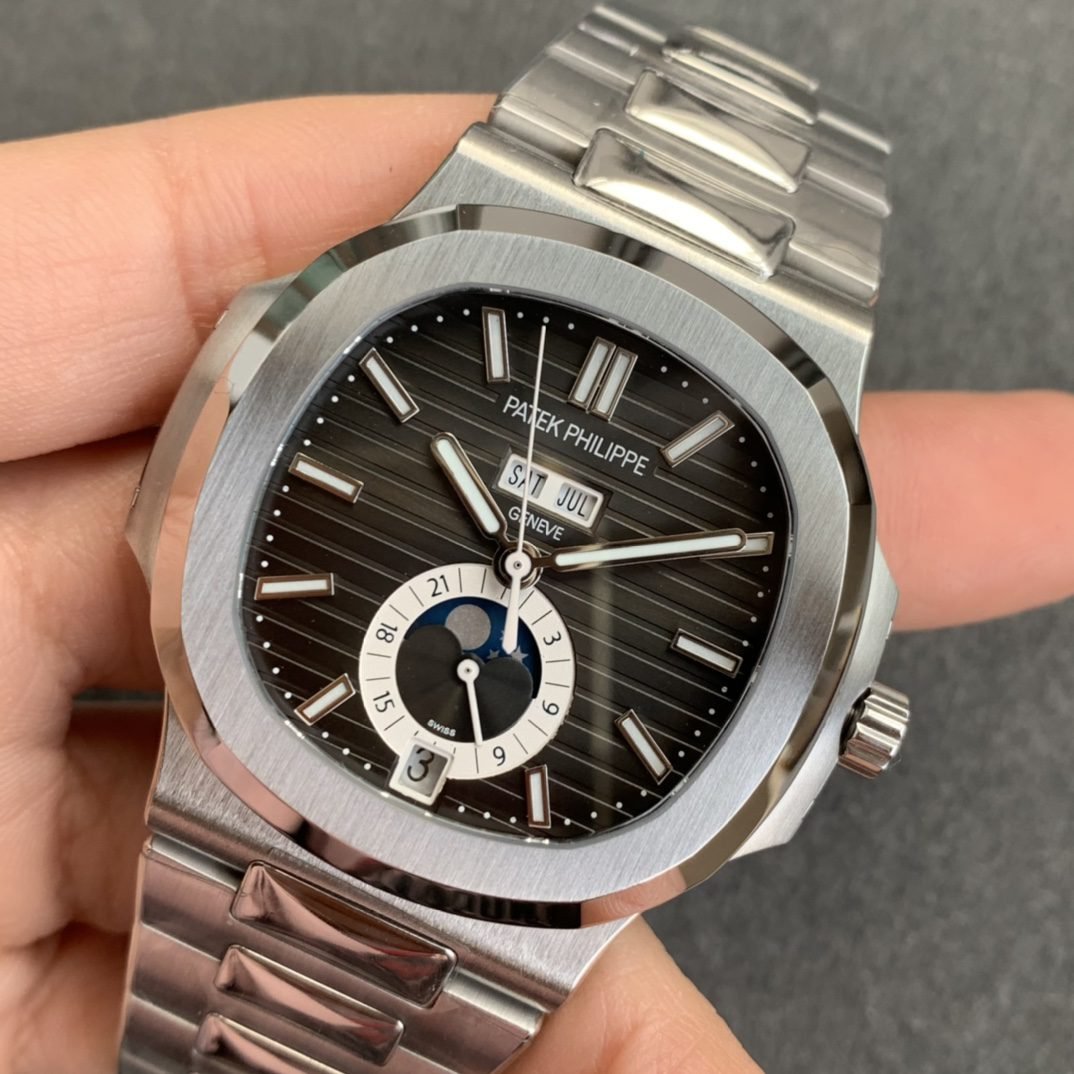 Patek Philippe Nautilus 5726 1:1 edizione migliore GR Fabbrica V3 Grigio quadrante acciaio inossidabile