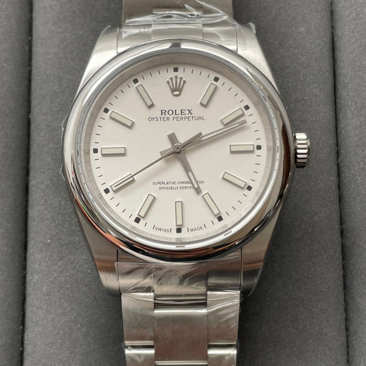 Rolex Oyster Perpetual 114300 39MM TW Fabbrica 1:1 Best Edition White Dial