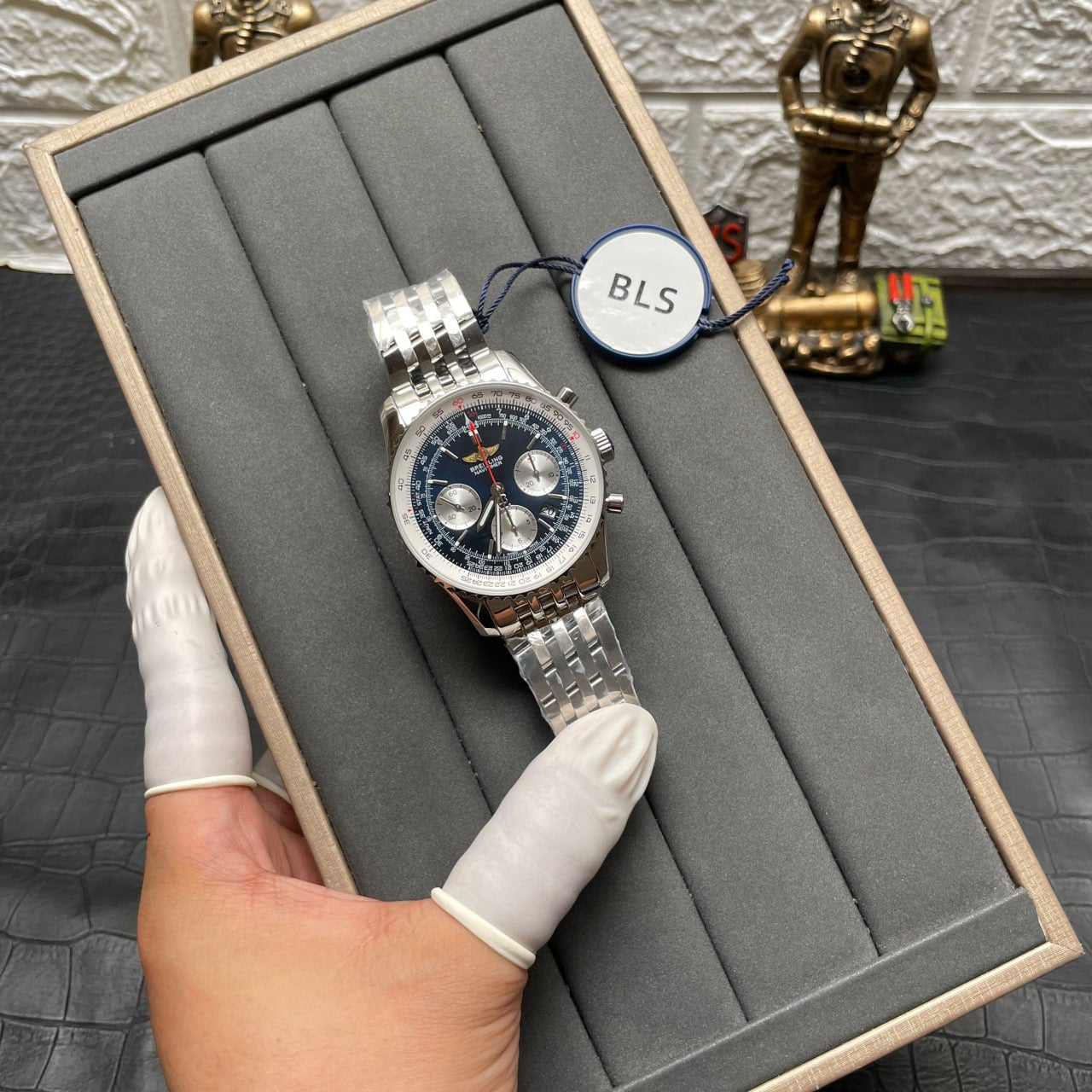 Breitling Navitimer 01 AB012012/BB01/447A  BLS Fabbrica 1:1 edizione migliore Open back Cassa