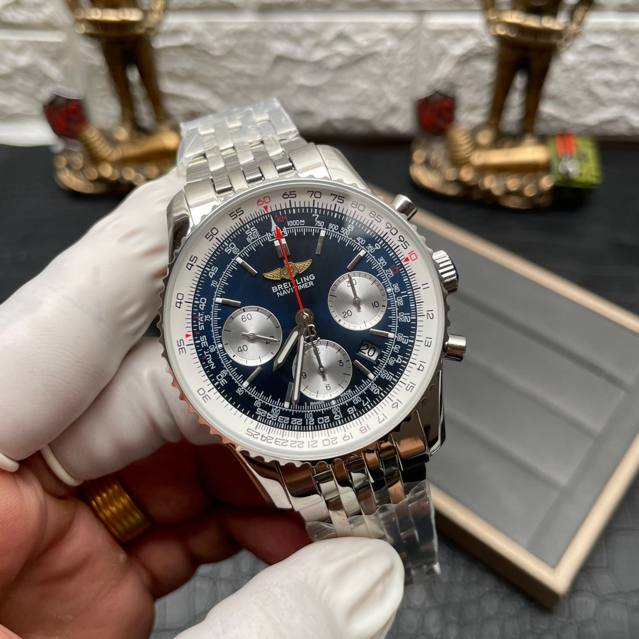 Breitling Navitimer 01 AB012012/BB01/447A  BLS Fabbrica 1:1 edizione migliore Open back Cassa