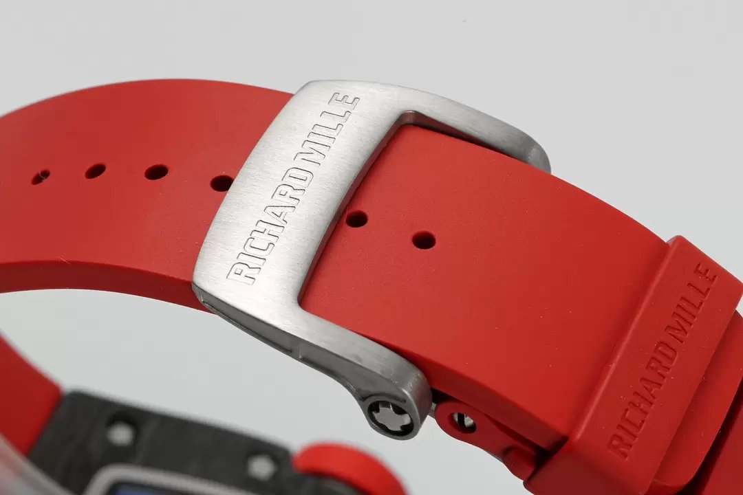 RICHARD MILLE  RM055  ZF 2024 1:1 Best Edition Carbon Fiber Case Red cinturino