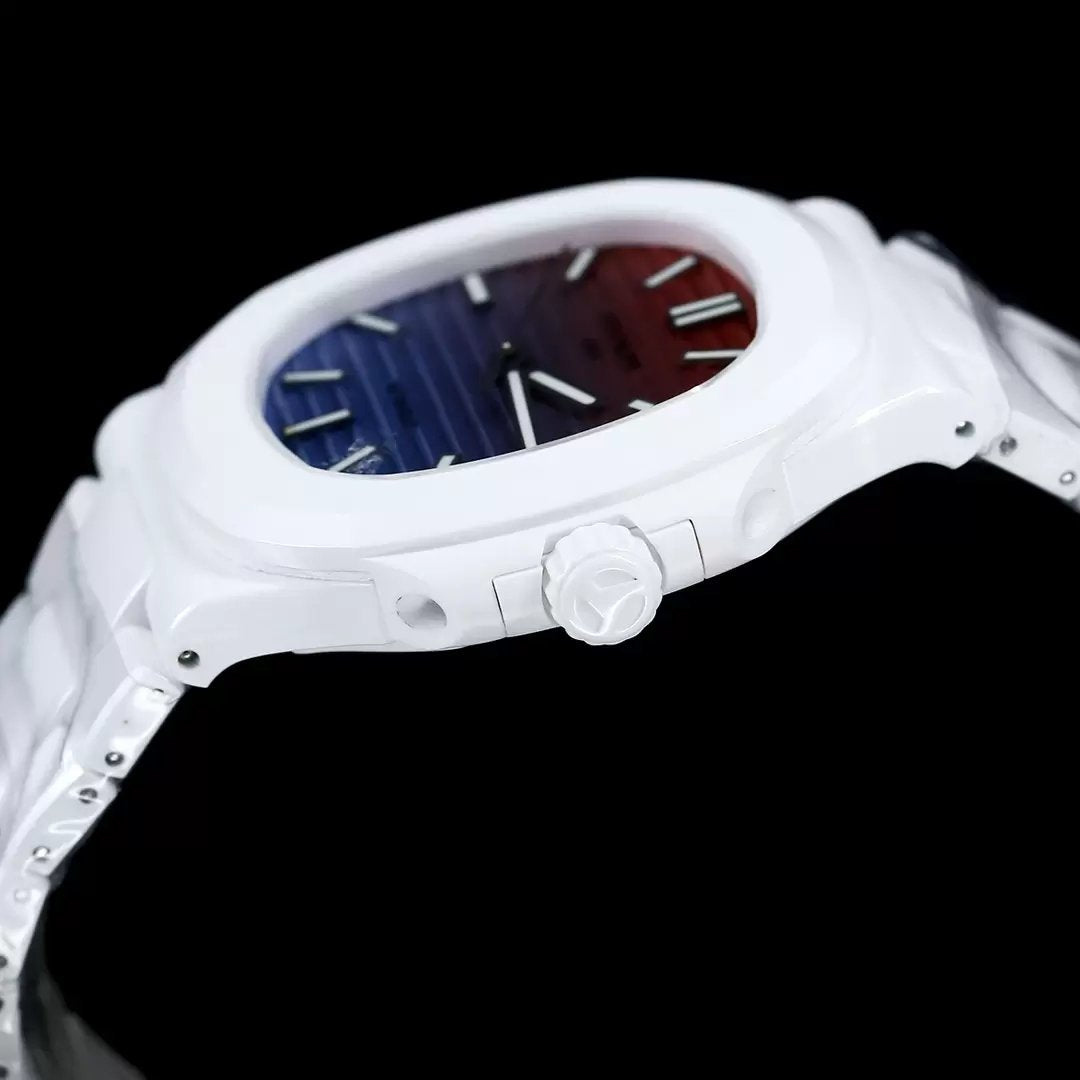 [AET modificado] Patek Philippe Nautilus 5711 ceramica gradiente pôr do sol quadrante 1:1 edição melhor