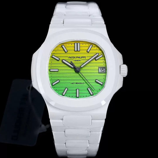 [AET modified] Patek Philippe Nautilus 5711 ceramica gradient quadrante verde 1:1  edizione migliore