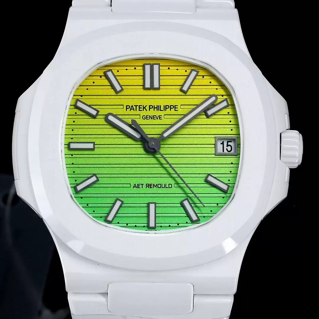 [AET modificado] Patek Philippe Nautilus 5711 ceramica gradiente quadrante verde 1:1 edição melhor