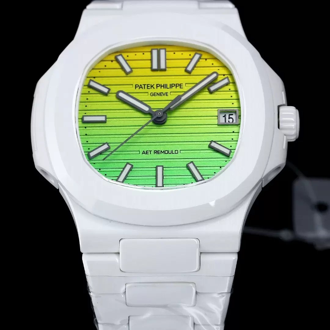 [AET modificado] Patek Philippe Nautilus 5711 ceramica gradiente quadrante verde 1:1 edição melhor