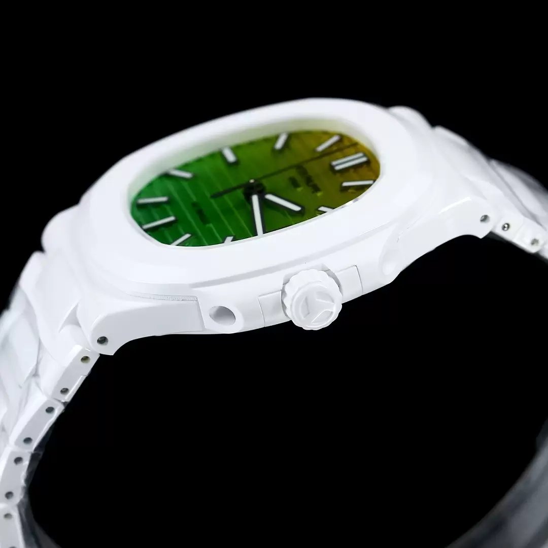 [AET modificado] Patek Philippe Nautilus 5711 ceramica gradiente quadrante verde 1:1 edição melhor