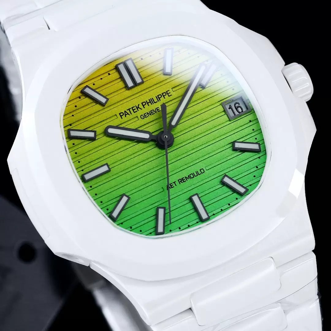 [AET modificado] Patek Philippe Nautilus 5711 ceramica gradiente quadrante verde 1:1 edição melhor