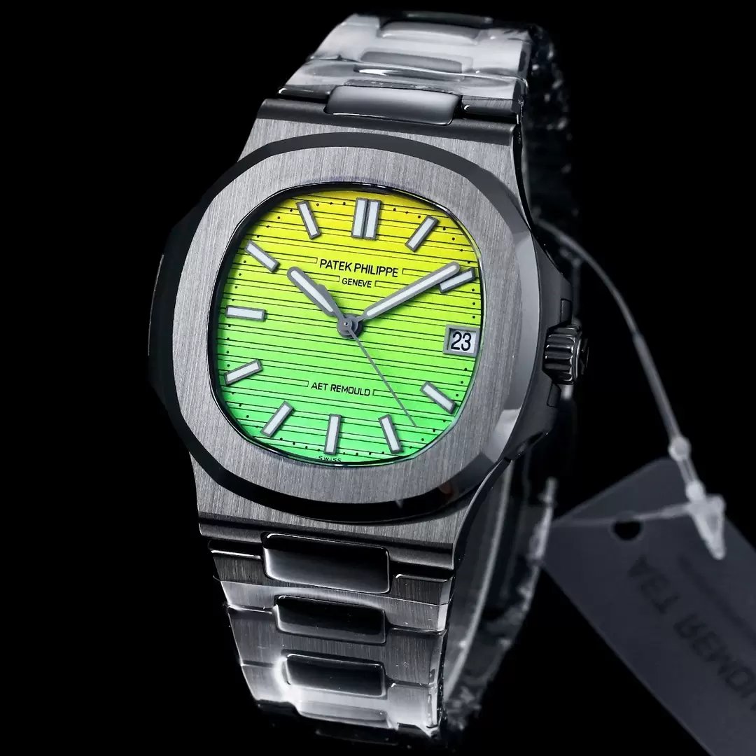 [AET modificado] Patek Philippe Nautilus 5711 ceramica Nero Gradient quadrante verde 1:1 edição melhor