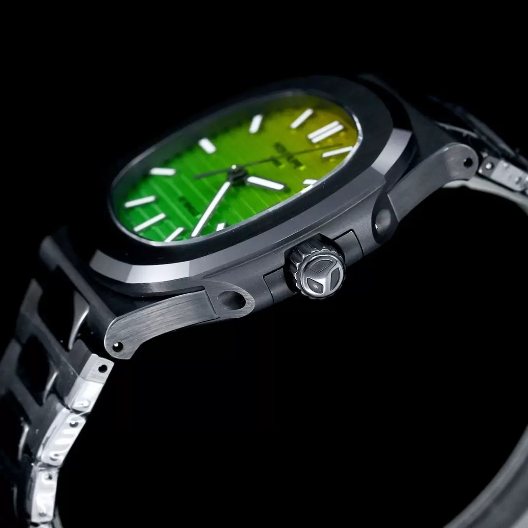 [AET modificado] Patek Philippe Nautilus 5711 ceramica Nero Gradient quadrante verde 1:1 edição melhor