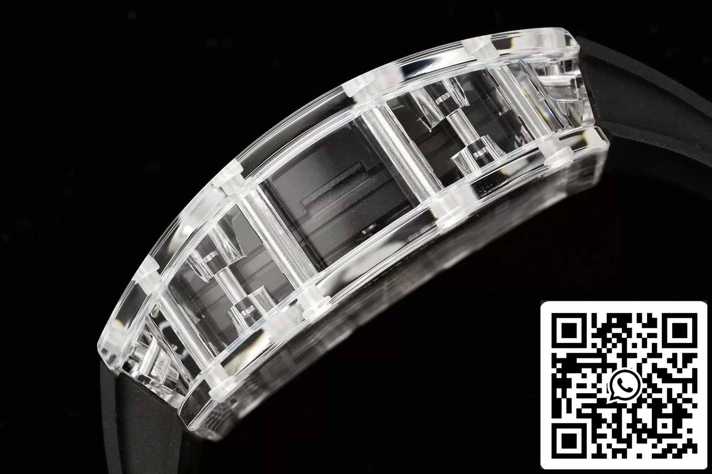 Richard Mille RM35-01 Sonic Fabbrica 1:1 Best Edition Saphire case Black Rubber cinturino