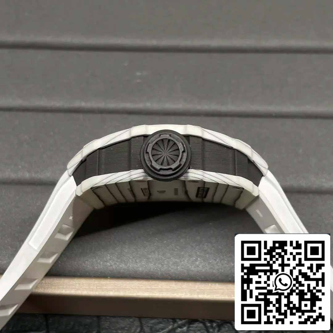 Richard Mille RM35-01 Sonic Fabbrica 1:1 Best Edition White Carbon NTPT White Rubber cinturino