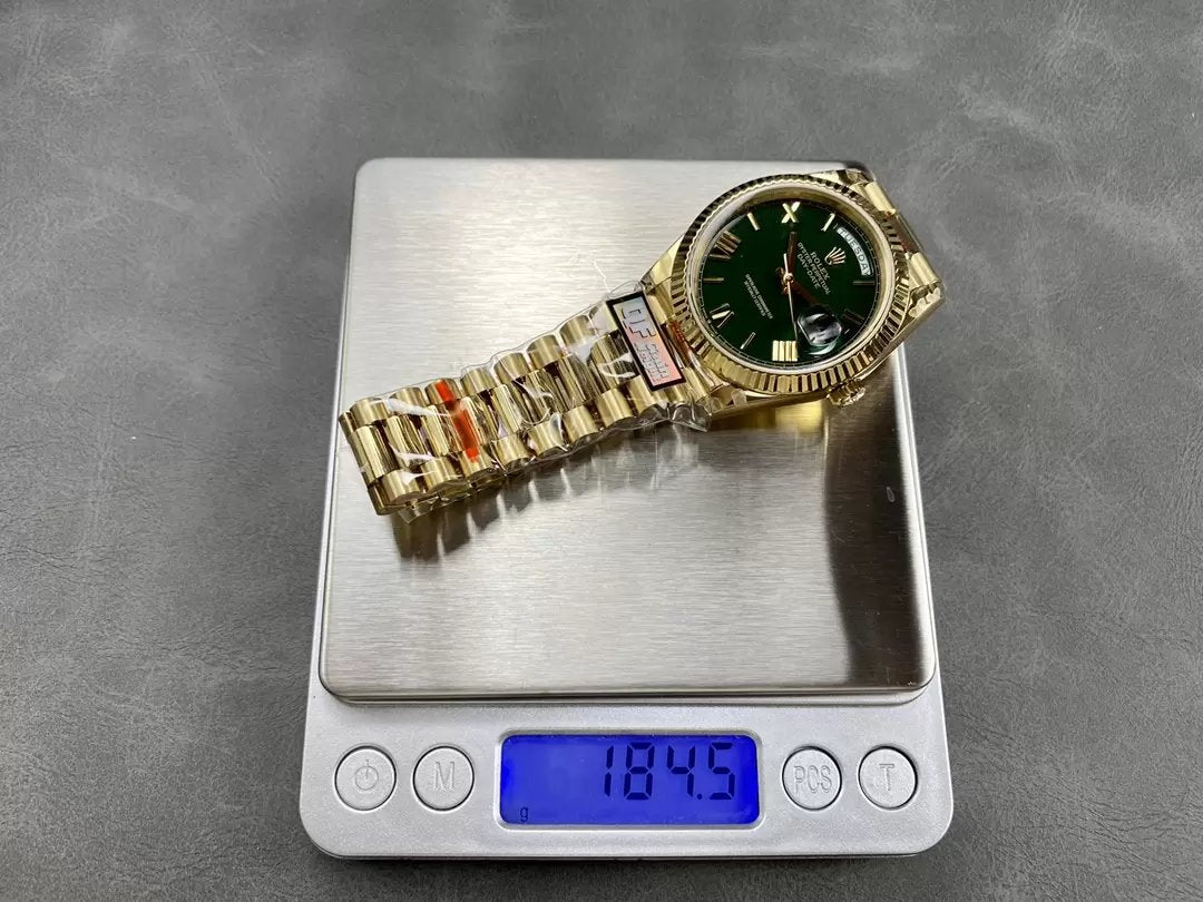 Rolex Day Date m228238 V5 40mm  QF Fabbrica 1:1 Best Edition Green Dial Bezel