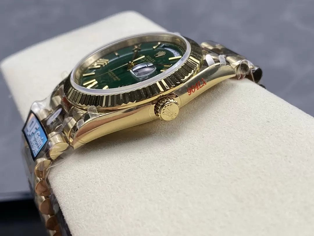 Rolex Day Date m228238 V5 40mm  QF Fabbrica 1:1 Best Edition Green Dial Bezel