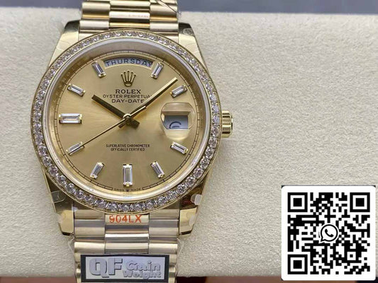 Rolex Day Date m228348rbr-0002 QF Fabbrica 1:1 edizione migliore V5 upgrade counterweight Versione