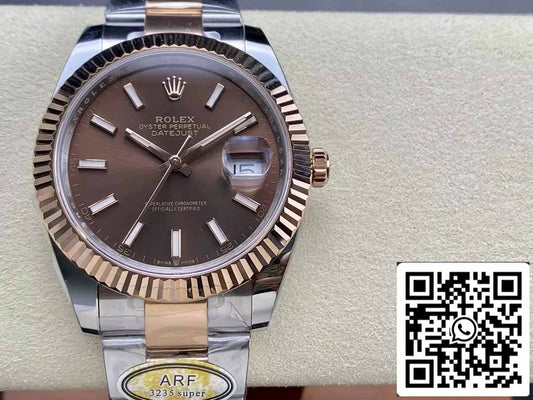 Rolex Datejust 126331-001 ARF Fabbrica 1:1 edizione migliore electroplated with 18k Oro