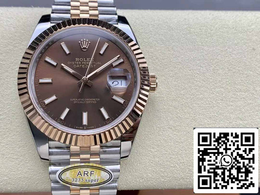 Rolex Datejust 126331-001 ARF Fabbrica 1:1 edizione migliore electroplated with 18k Oro Jubilee cinturino